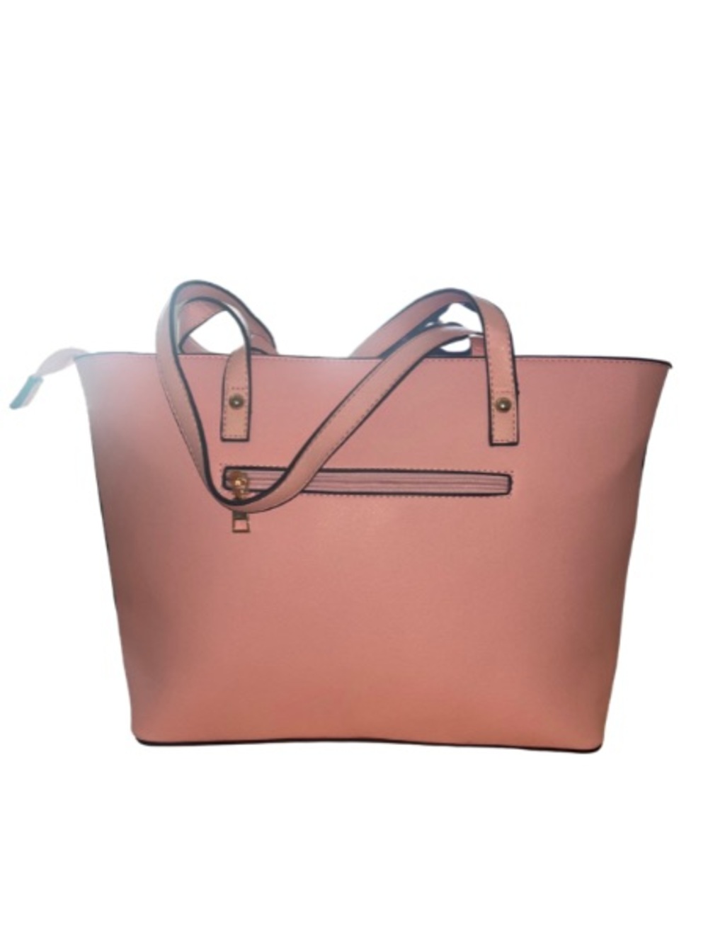 NWOT ELIM & PAUL Blush Pink Faux Leather Shoulder Tote Bag - Gold
Hardware - Picture 9 of 10